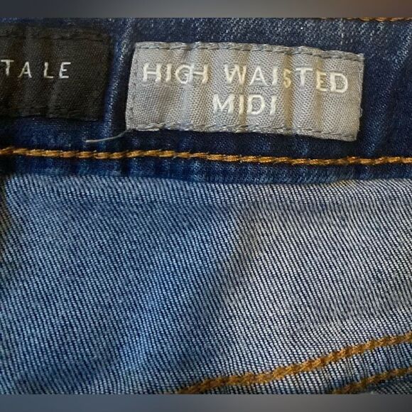 Areopastle Patchwork high waisted jean shorts Size 4 - Picture 2 of 5